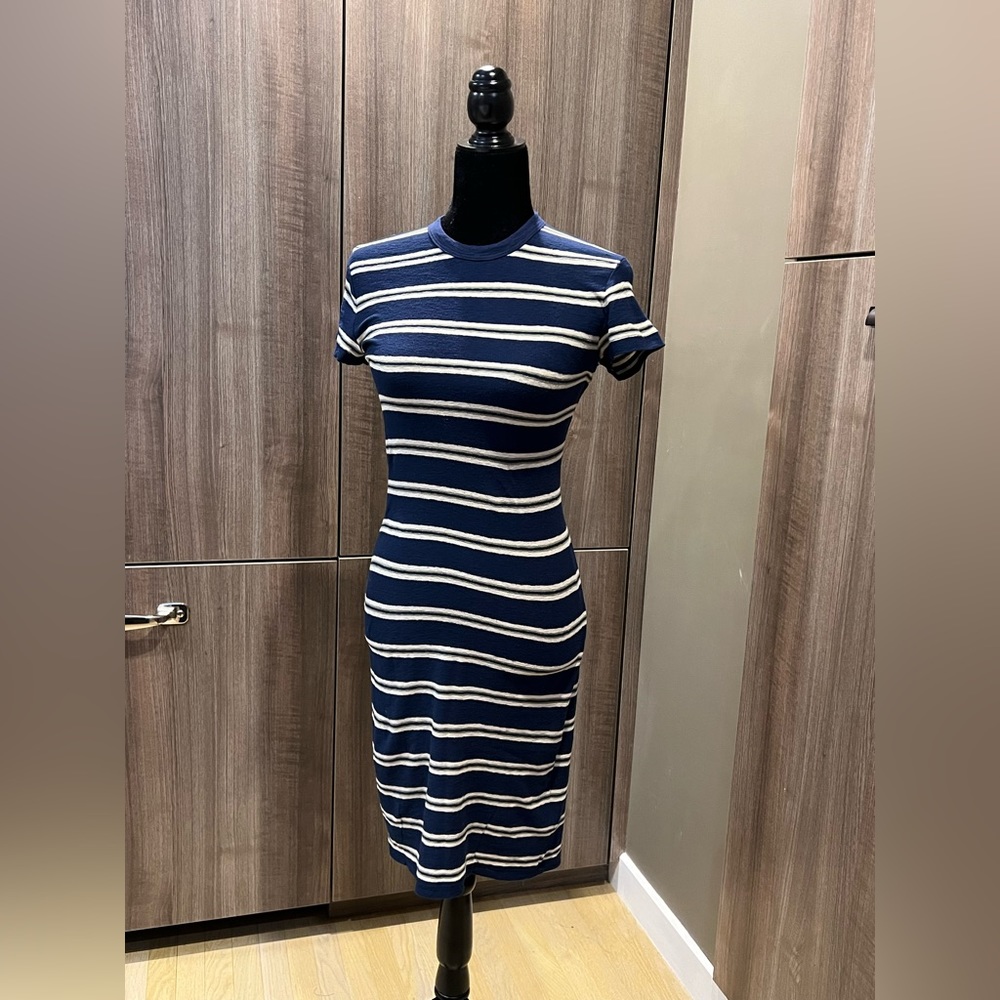 James Perse Striped Jersey Dress